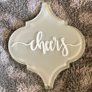 NWOT Cheers Coaster 🥂